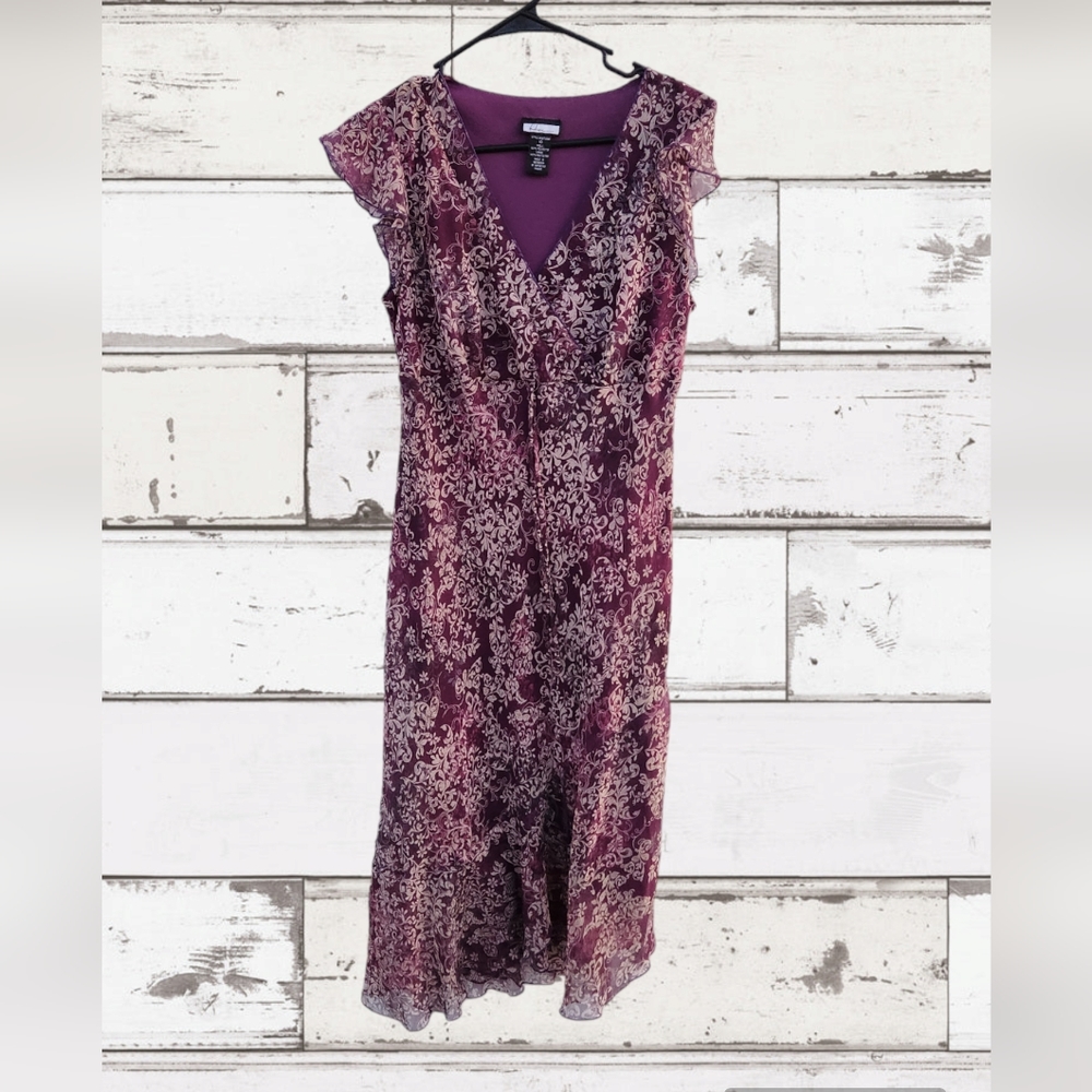 Believe Marron floral dress size 10